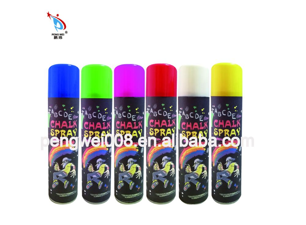 Drawing graffiti washable color liquid chalk spray wall pavement color marker spray