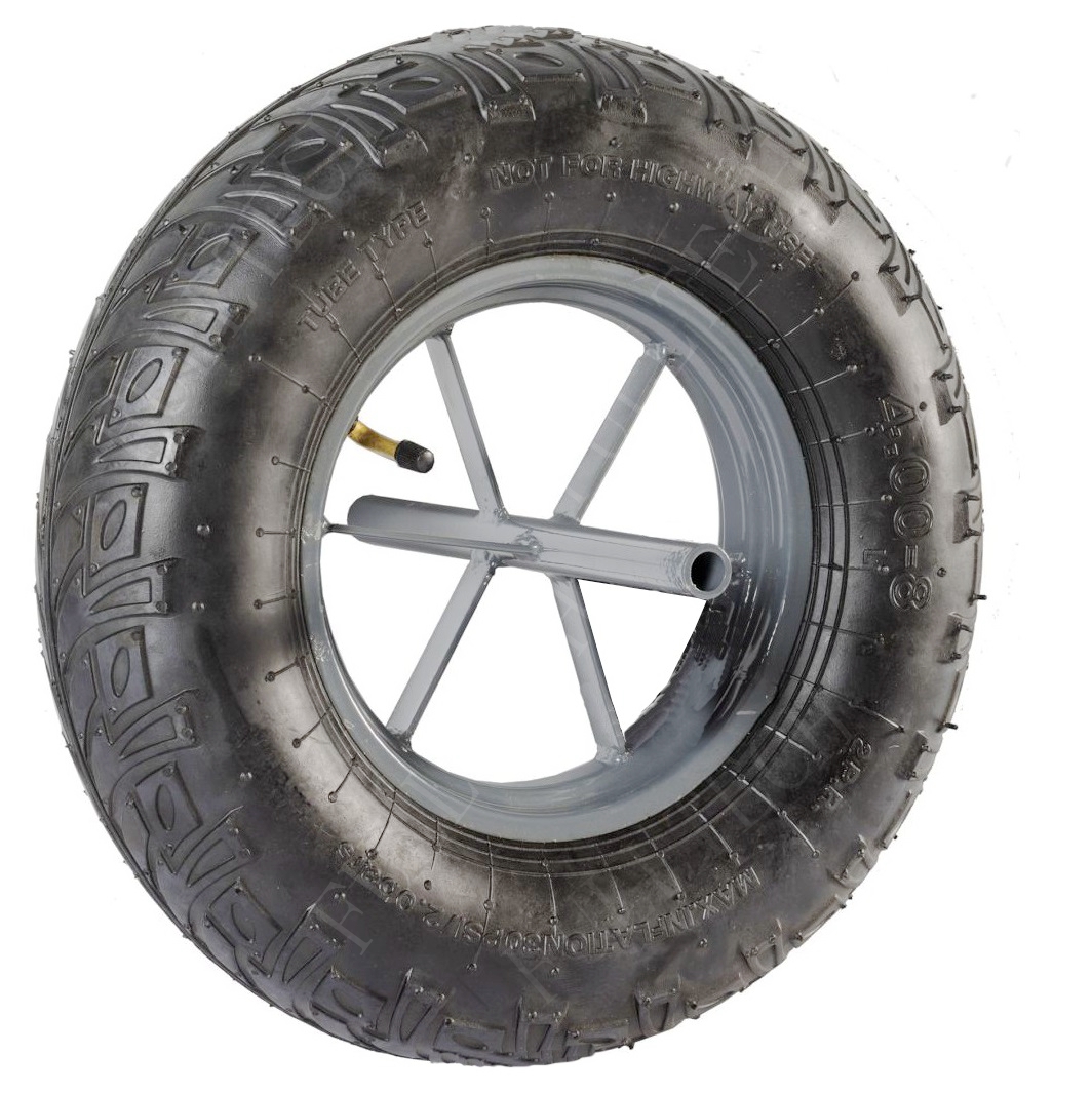 Pneumatic wheel wheelbarrow air wheel,flat free solid not flat tubeless tire