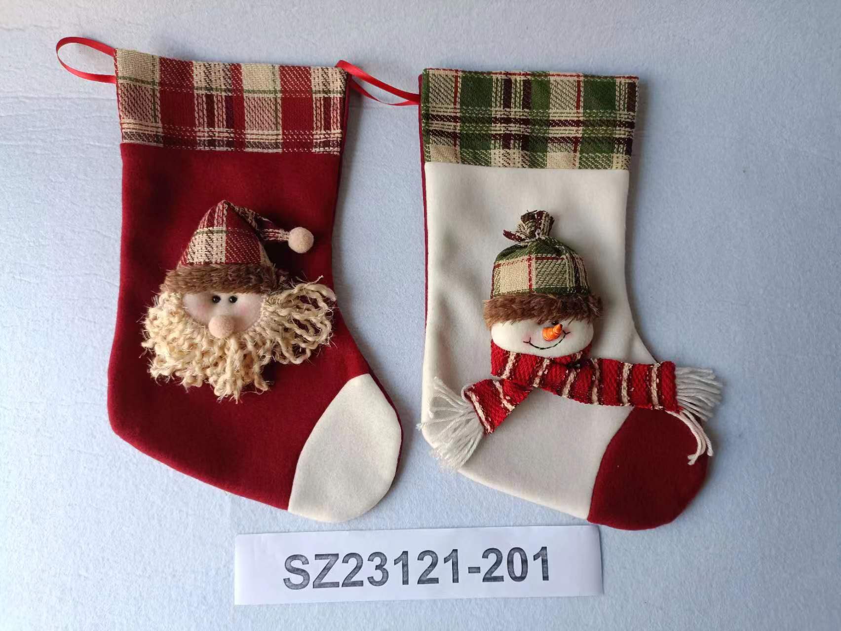 Tenghui Christmas ornaments Christmas socks red green Christmas holiday products
