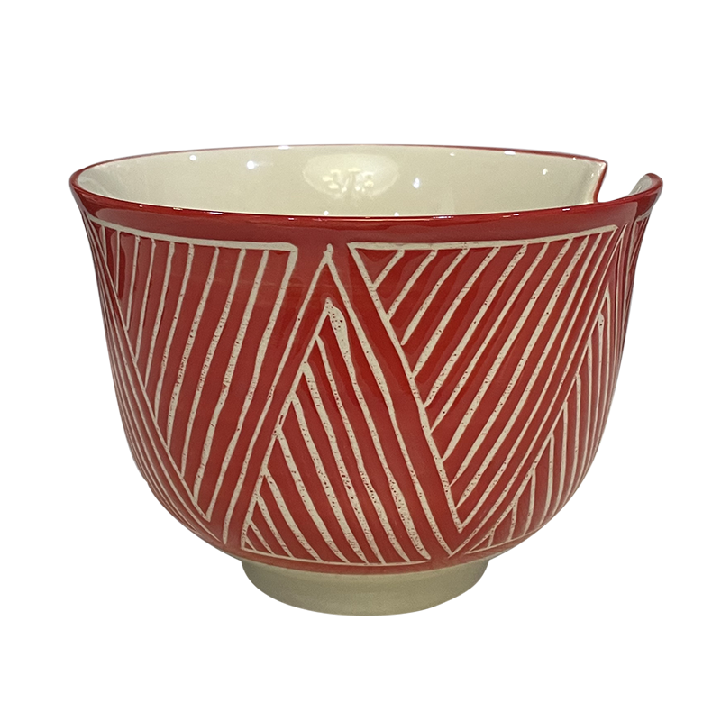6"bowl with chopsticks,