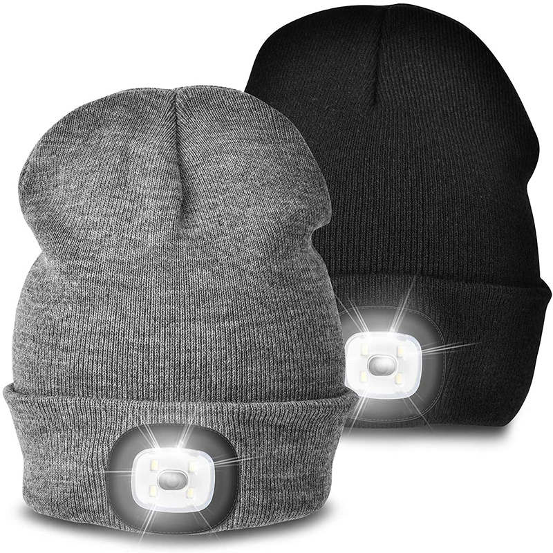 LED knitted hat beanie