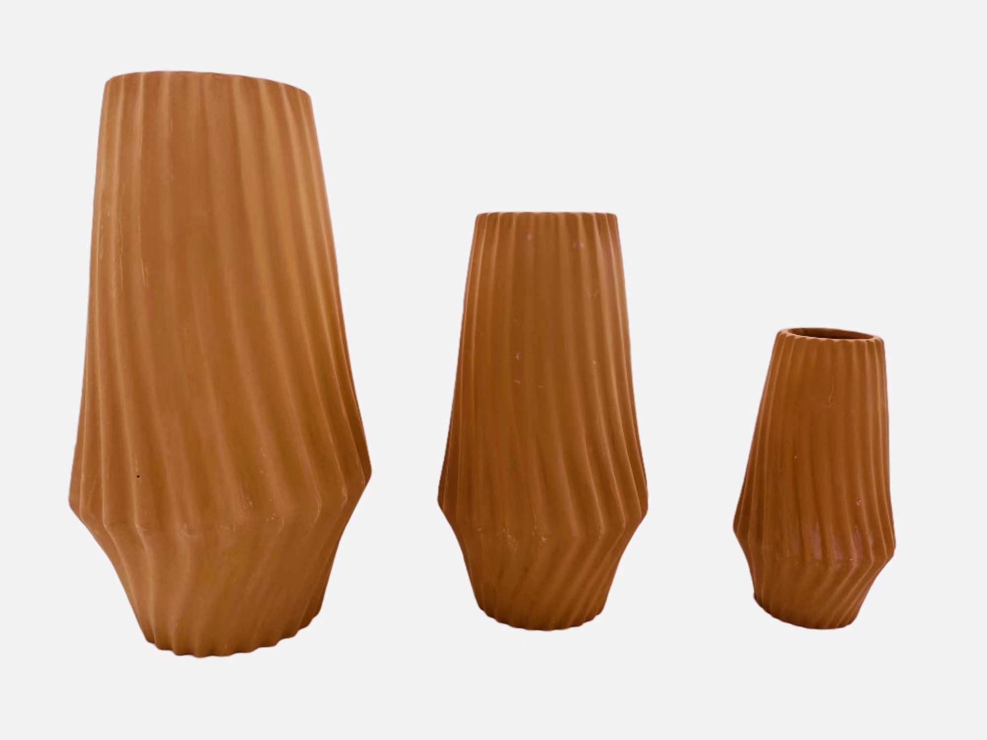 red pottery vase
