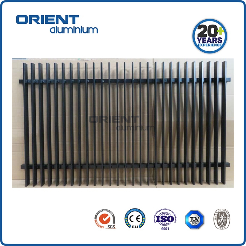 Powder Coated Home Garden Aluminum Welded Vertical Blade Fence Blade Fence for Australia Market