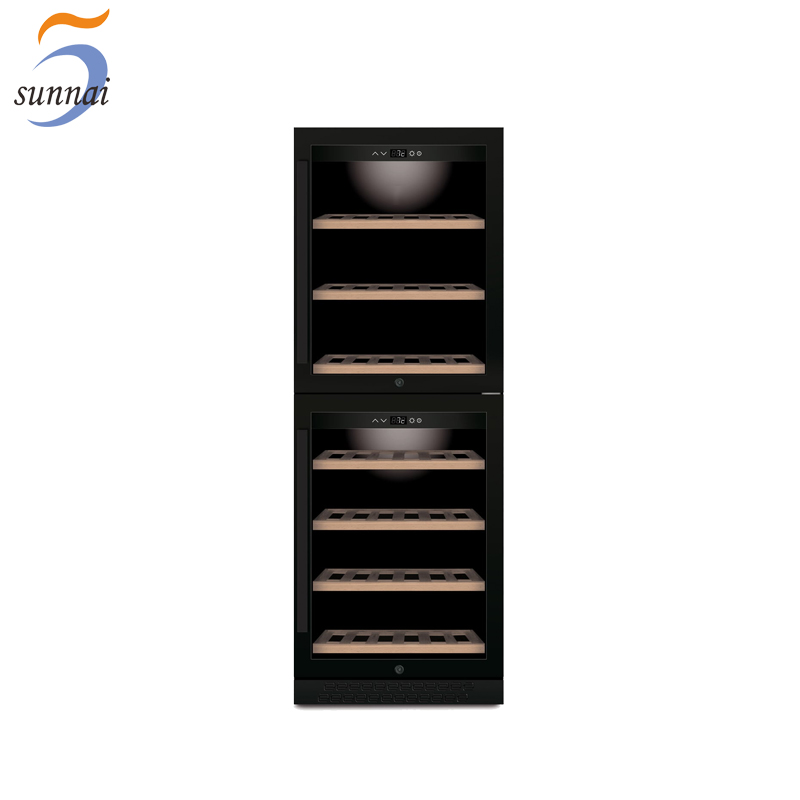 SUNNAI SW-125 wine cooler fridge 126 bottles built-in compressor