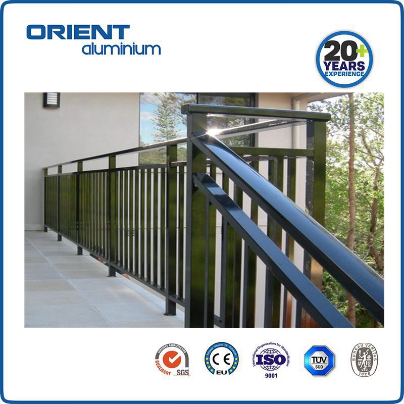 Aluminium balcony balustrade system for US, Cadana market
