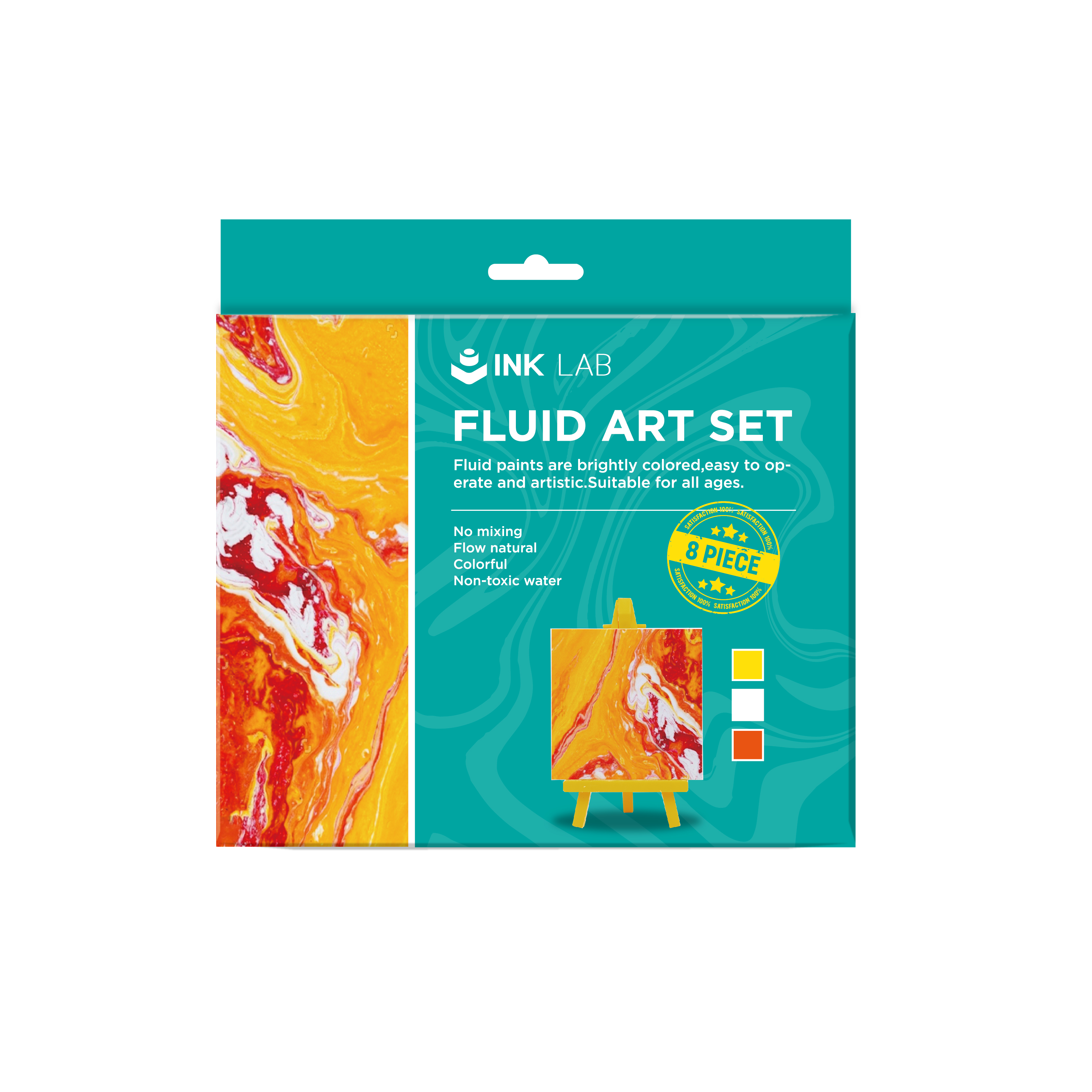 Fluid art set-yellow Series