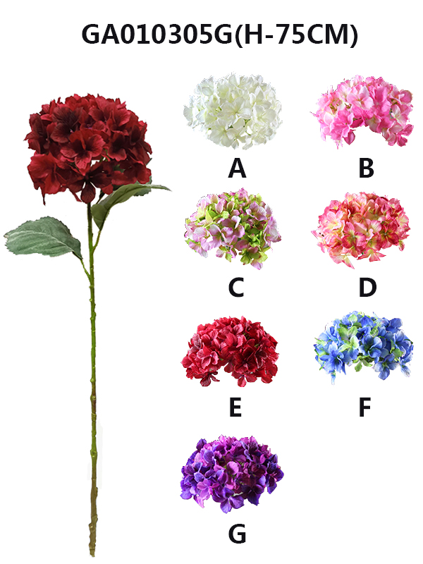 Artificial single hydrangea(H-75CM)