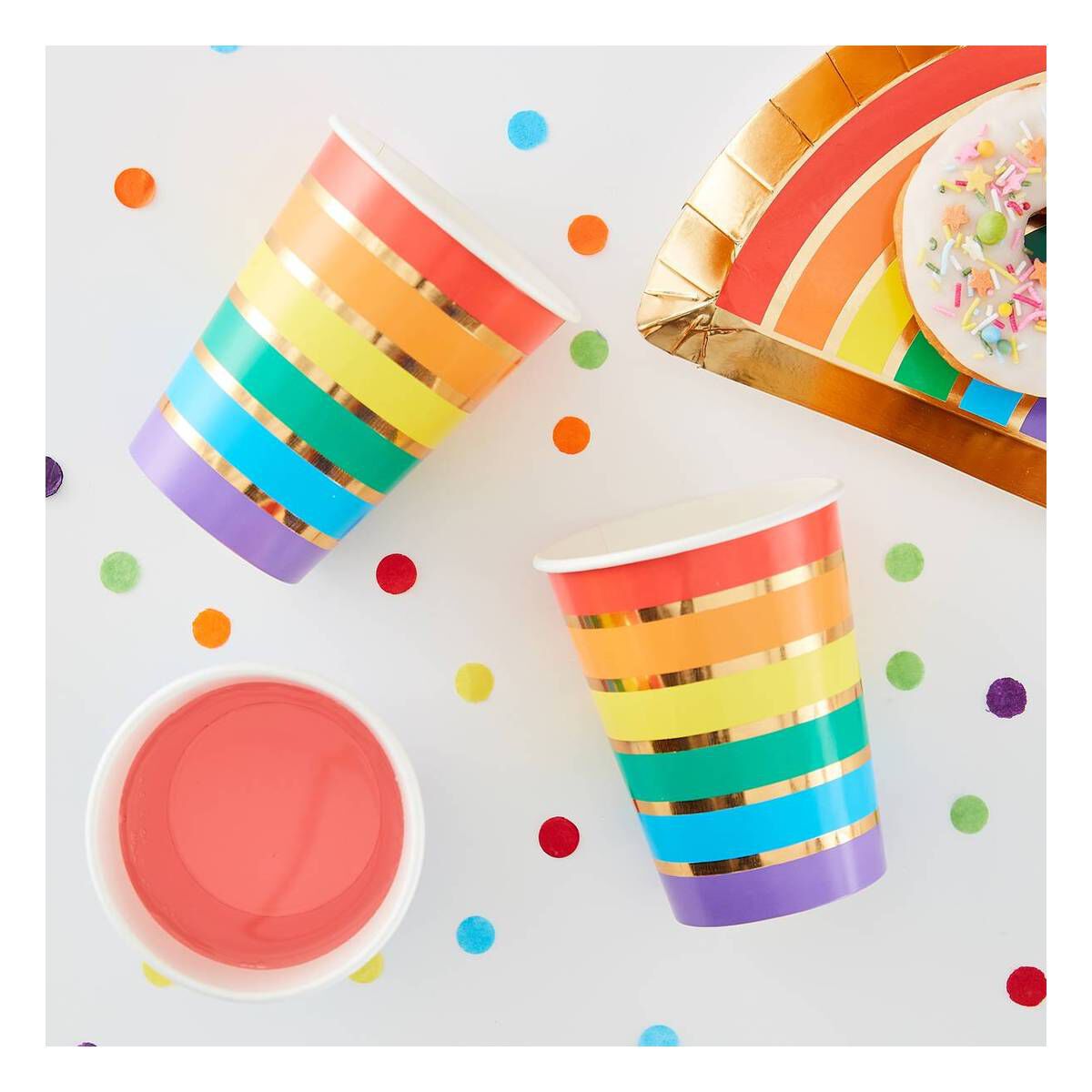 The Rainbow Paper Cups