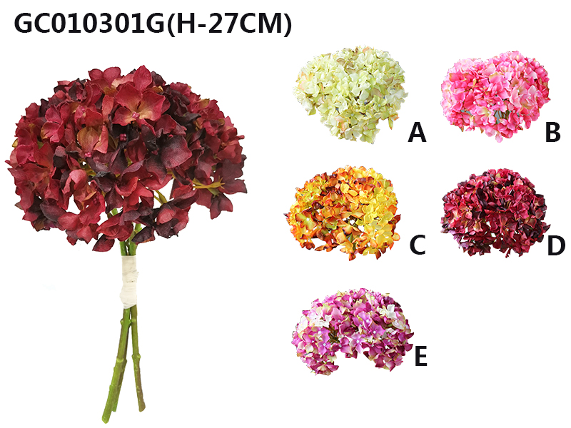 Artificial dried hydrangea bouquet(H-27CM)