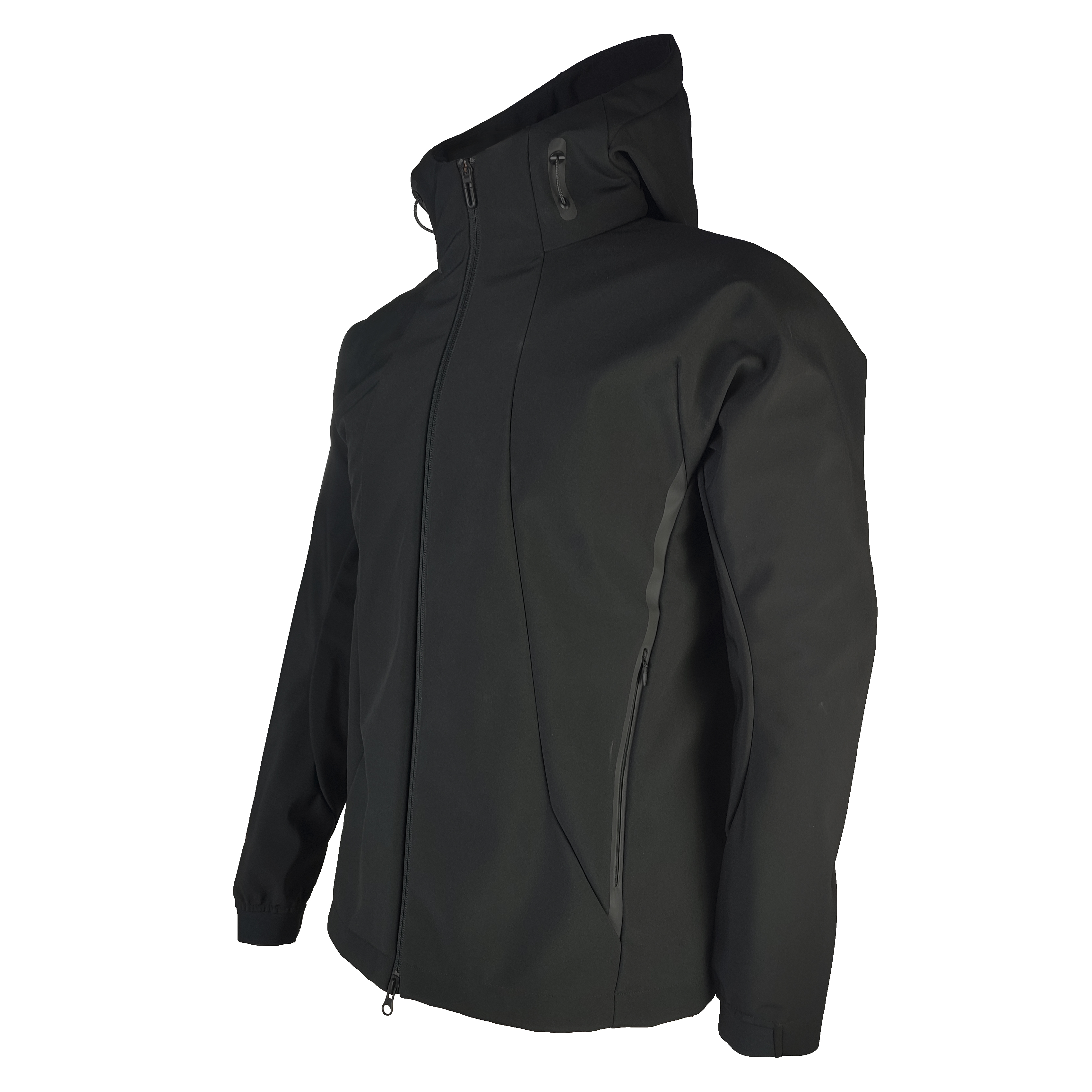 Men's senior four side elastic jacket