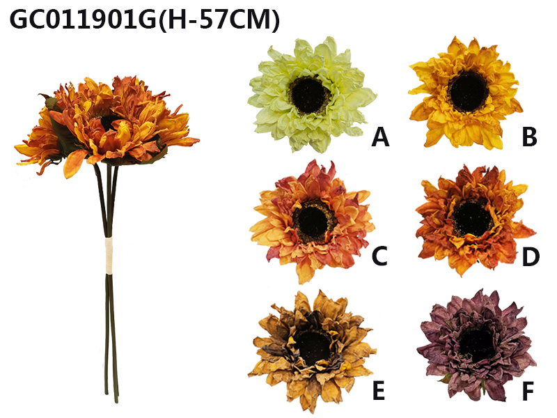 Sunflower bouquet*3(H-57CM)