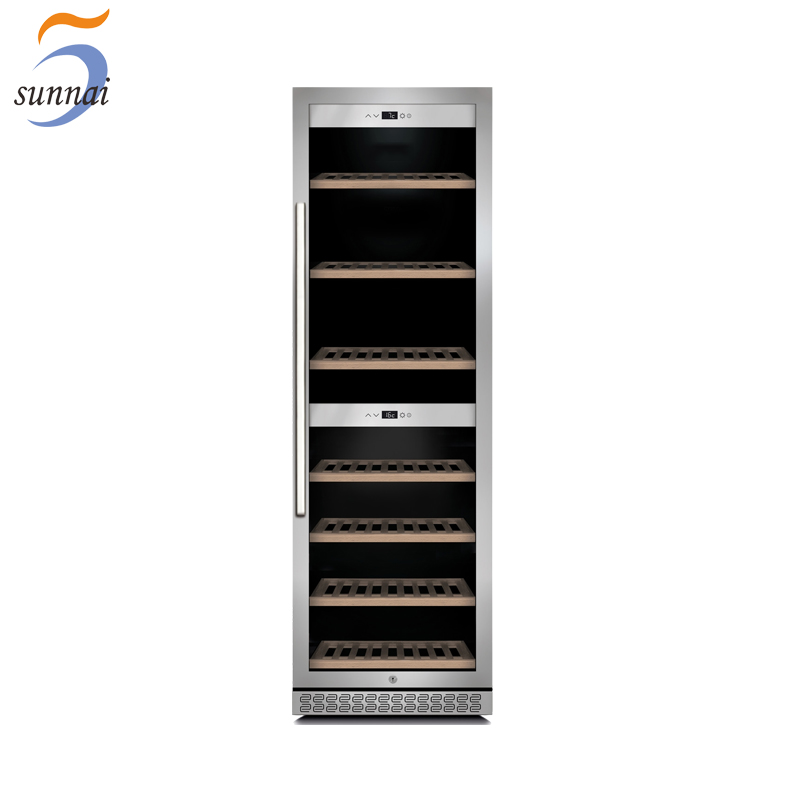 SUNNAI SW-215 wine cooler refrigerator 180 bottles built-in