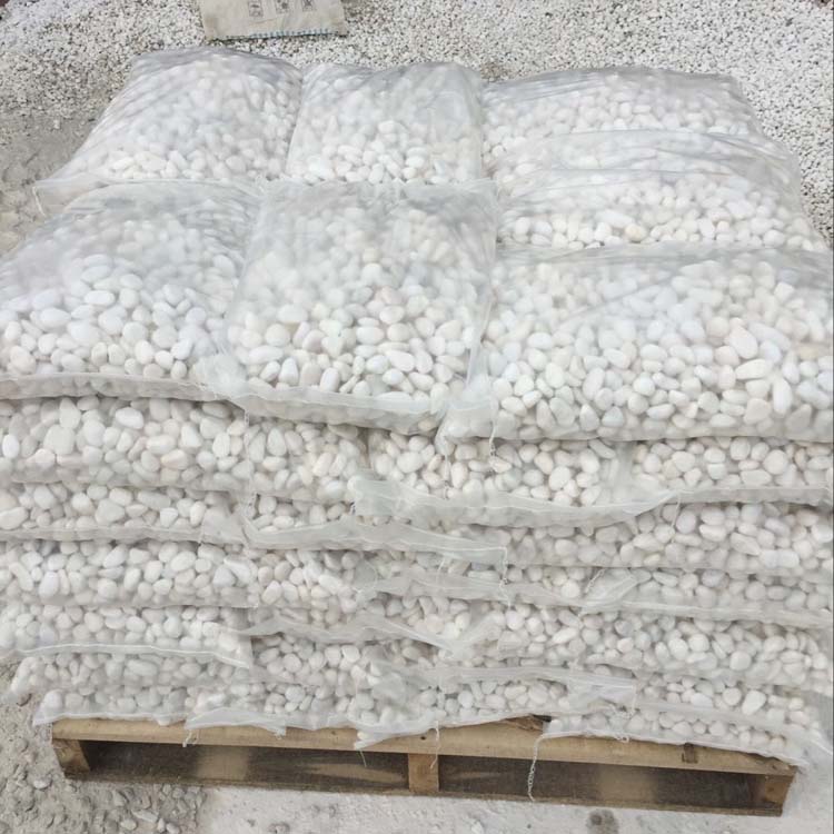 Tumbled Garden Snow White Pebble Stone For Landscape