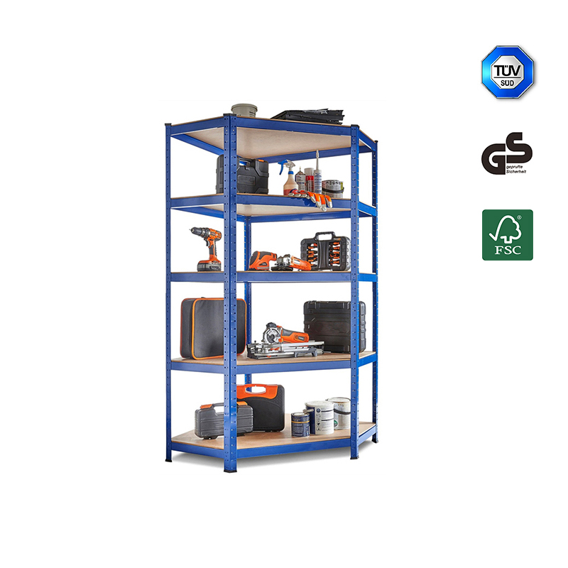 5 Layers Metal corner shelf Customizable grocery store shelf OEM warehouse shelf