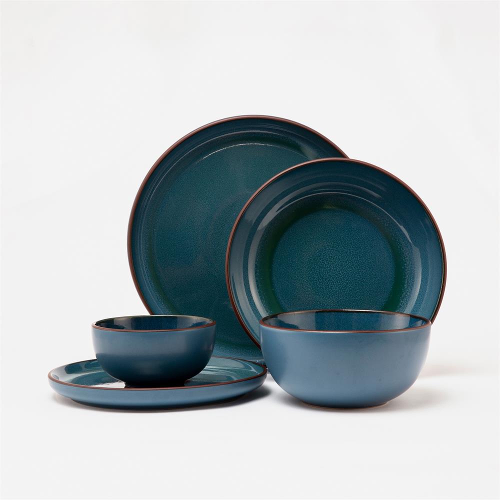 reactive glaze dinner set