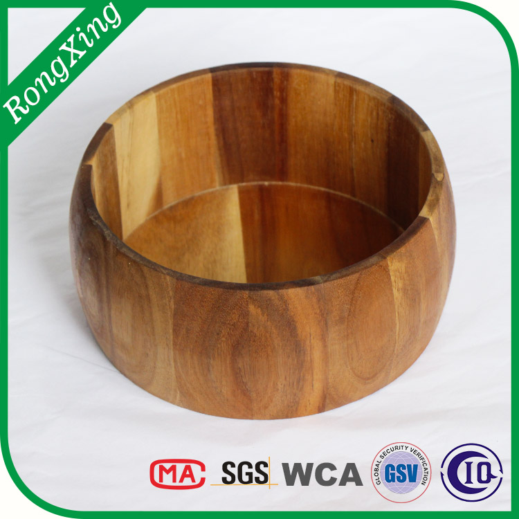 Acacia wood salad bowl