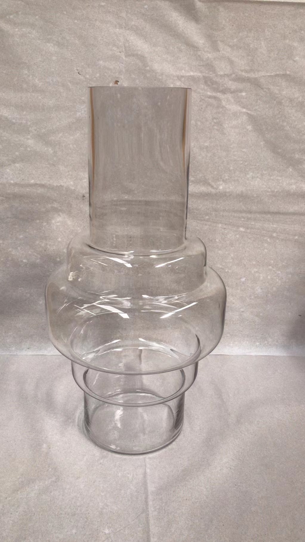 Hand Made Clear Glass Vase for flower arrangement