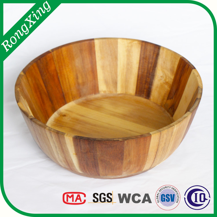 Acacia wood salad bowl