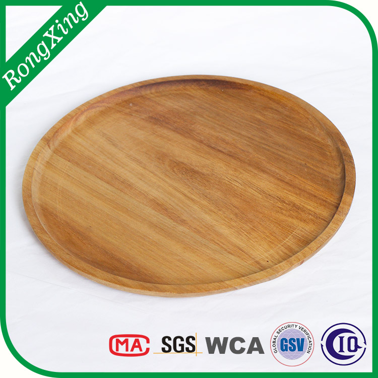 Acacia wood plate