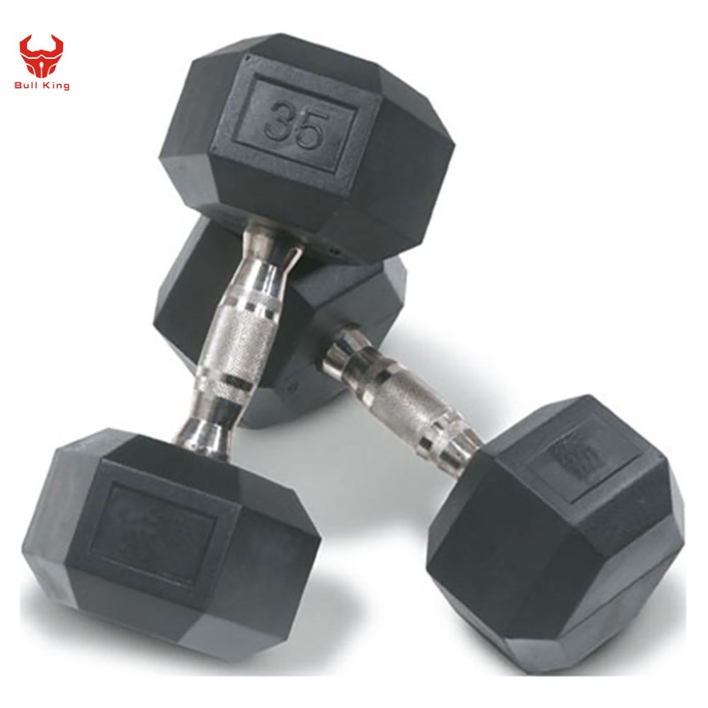 Rubber Hex Dumbbells