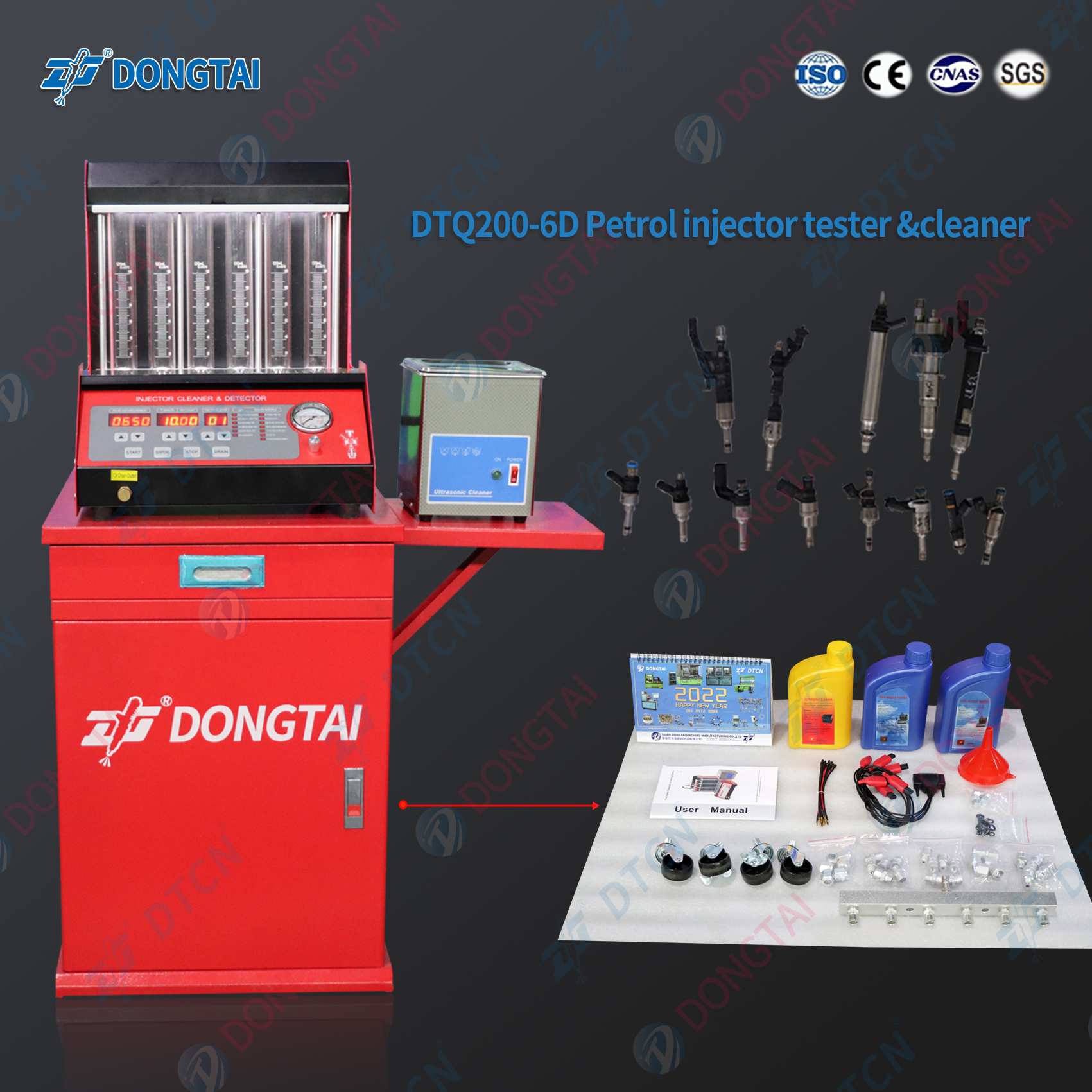 DTQ200-6D Manually 6 Cylinders Injector tester & cleaner