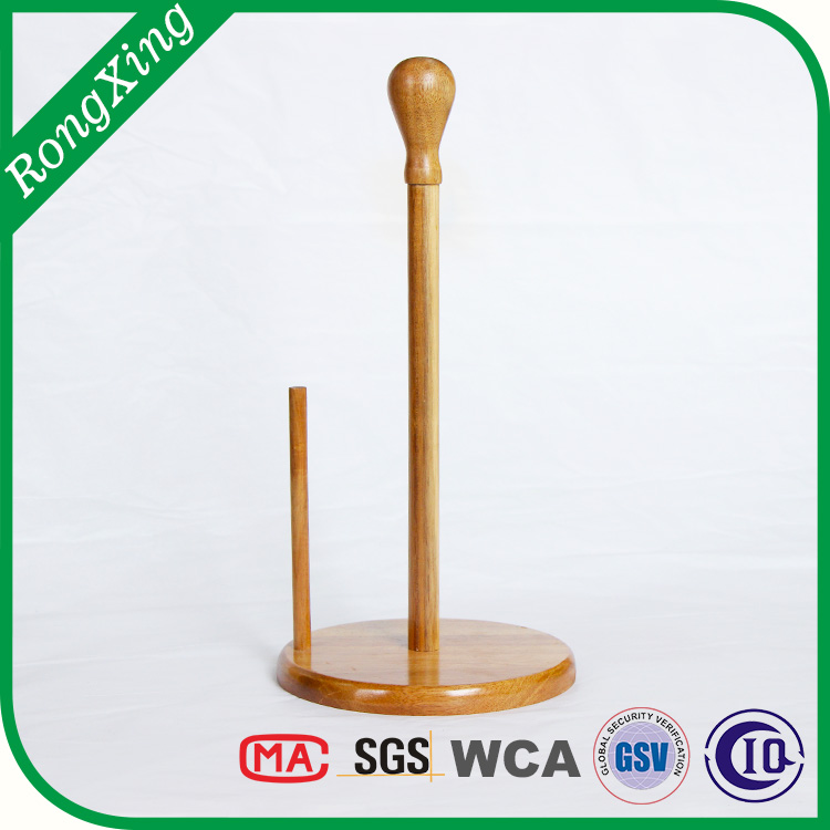 Acacia wood tissue rack