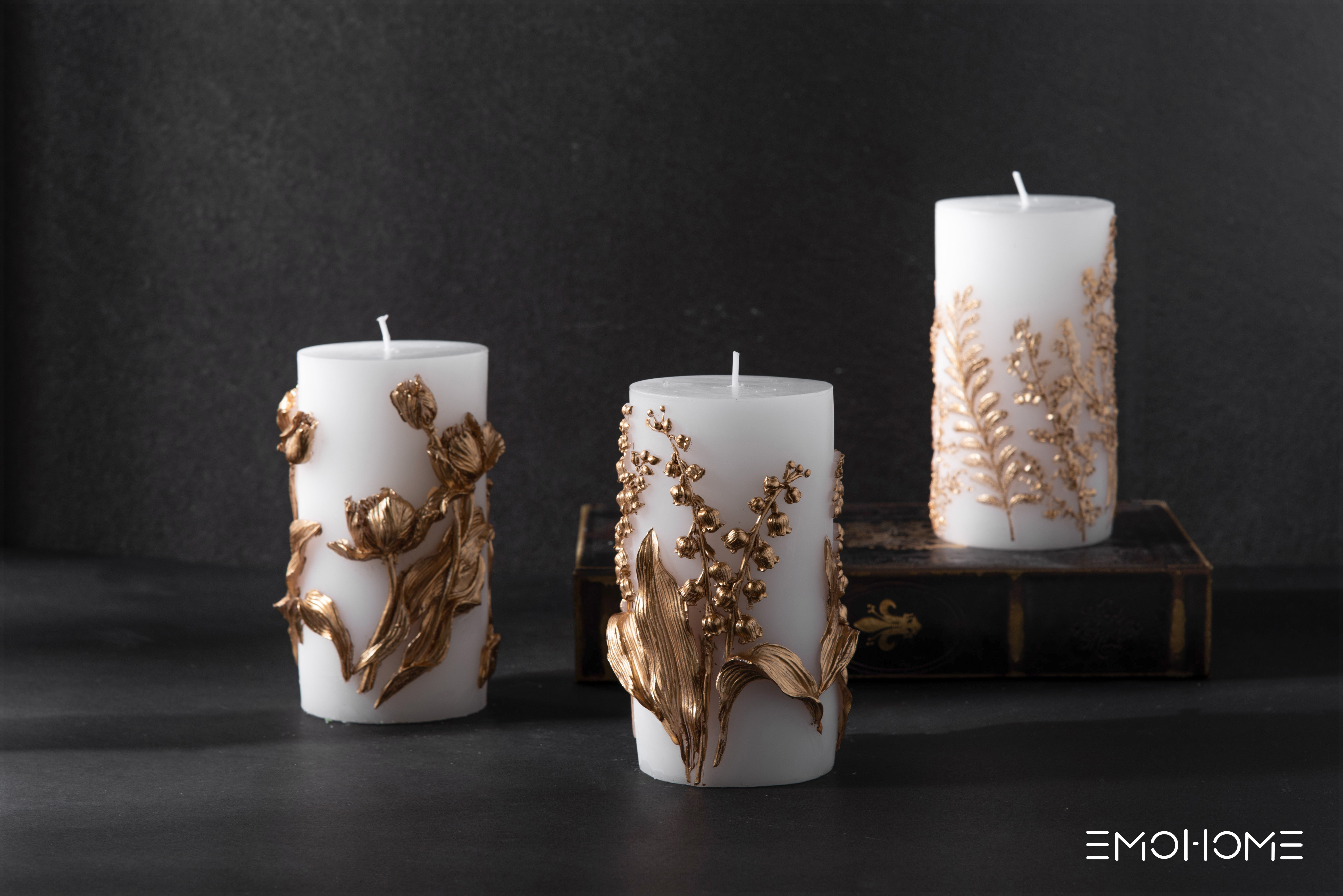 Plant Embossment Candle