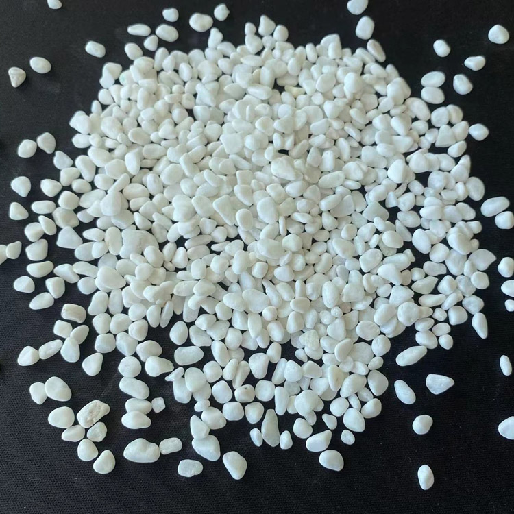 Tumbled Garden Snow White Pebble Stone For Landscape