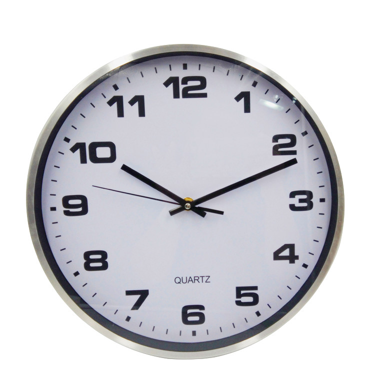 12 inch aluminum wall clock