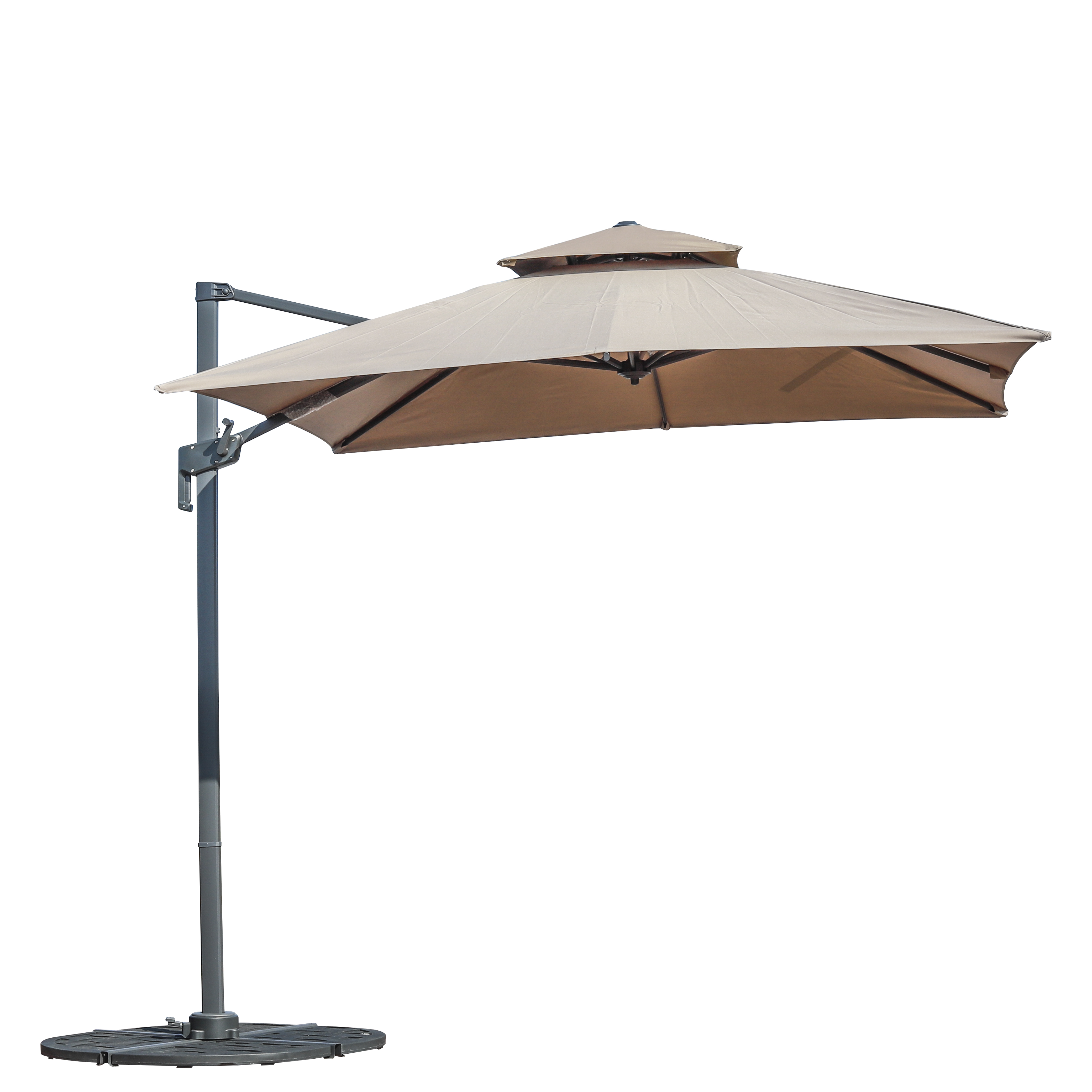 Taicheng double roof 3X3M small roma umbrella for outdoor garden sunshade umbrella parasol