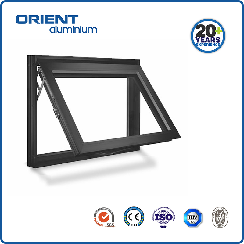 CE Certified Residential Double Glazed Aluminum Sunshade Window