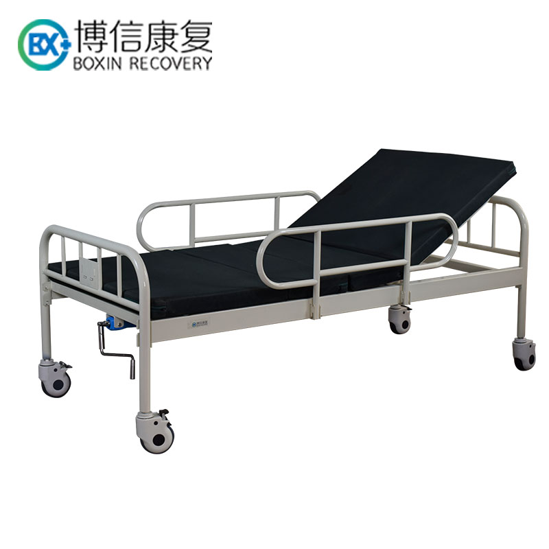 Manual one crank hospital bed