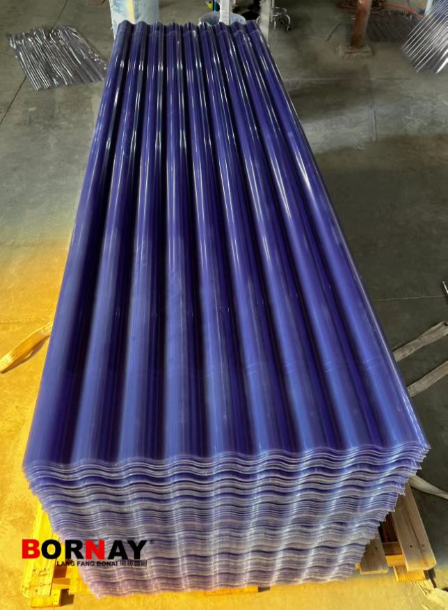 Langfang Bonai high quality thin PVC corrugated roof plate