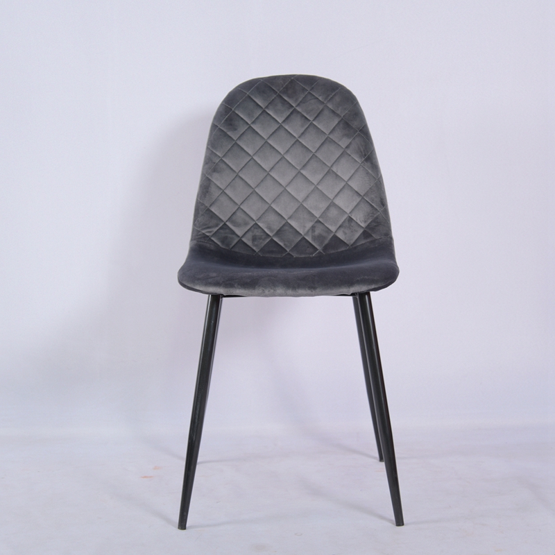 Classic Modern Luxury Dining Chair Velvet Seat With Different Colors