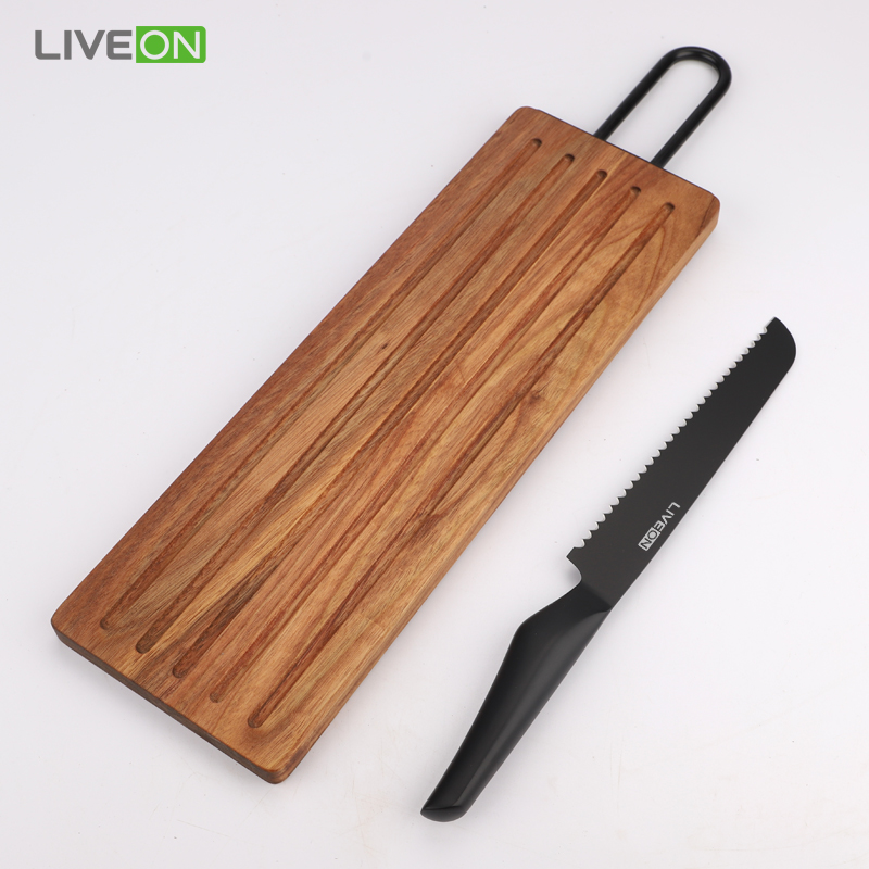 bread knife and board set