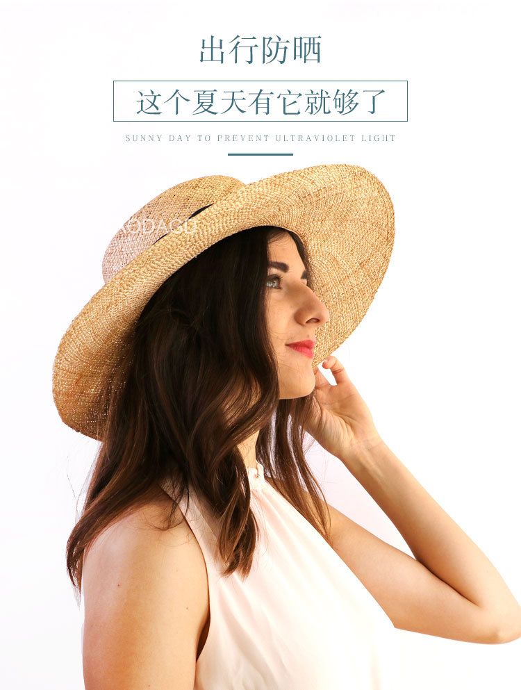 Bao straw women sun hat