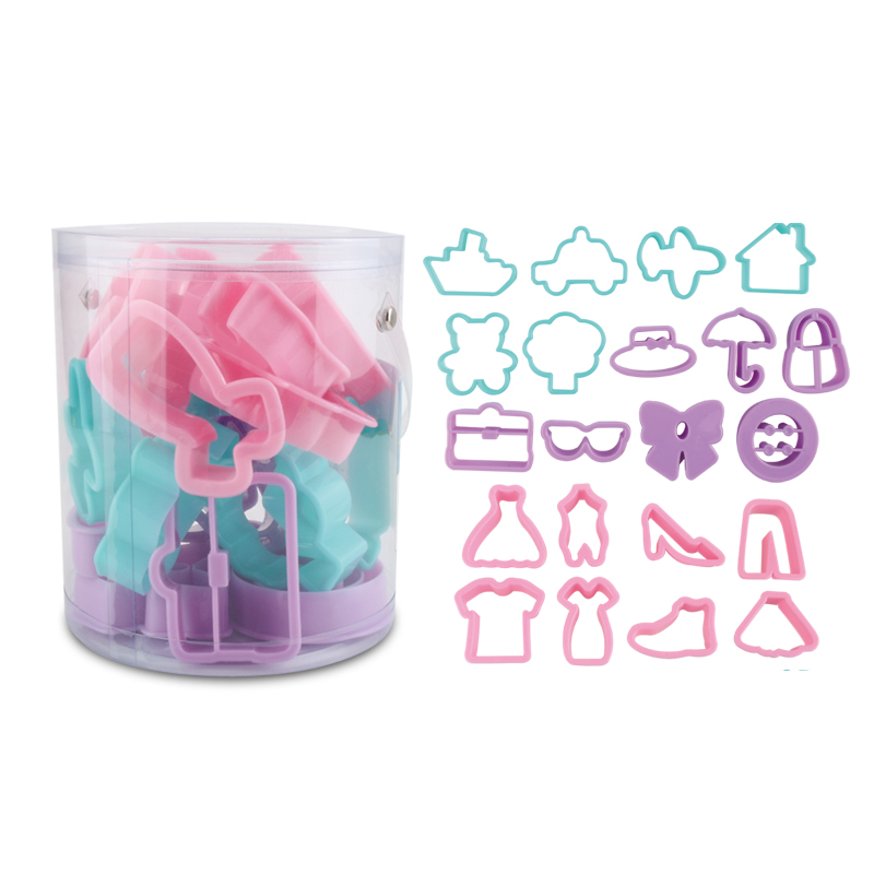 Wina set of 21 pcs plastic cookie cutters