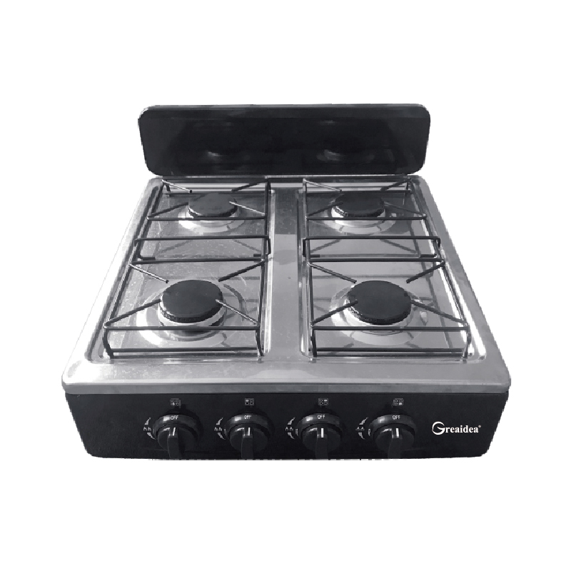 Stainless steel outdoor tabletop enamel four burner hob euro gas cooker TGB4-PS