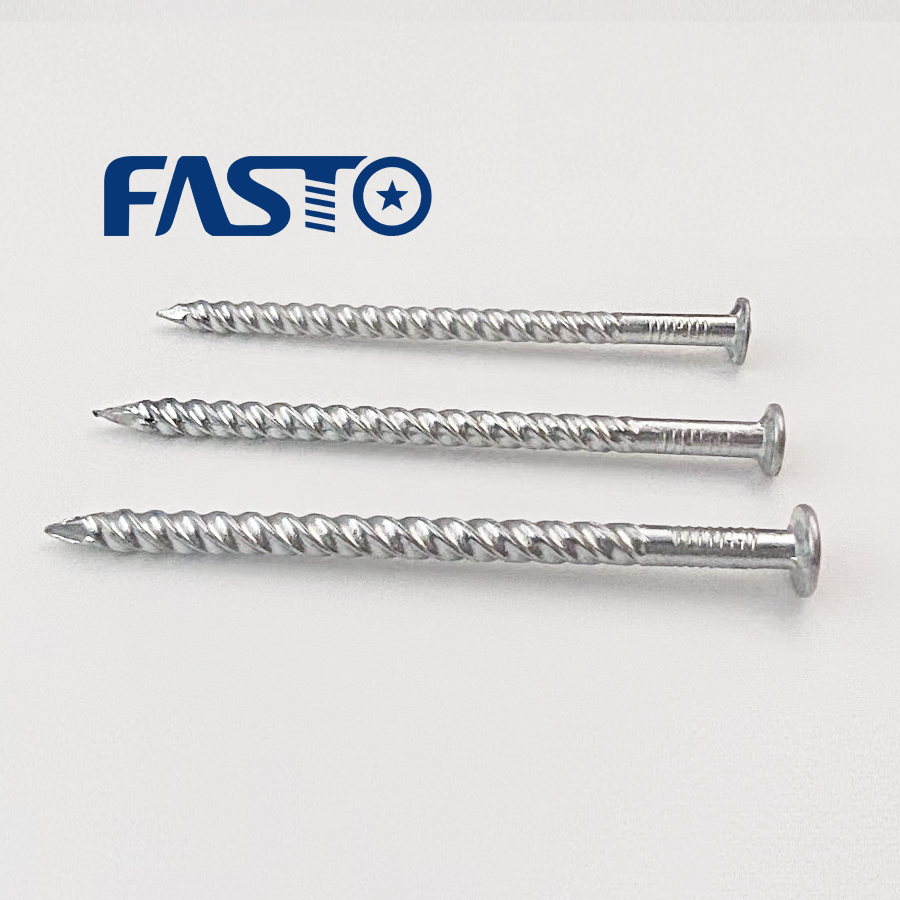 Threaded cement nail