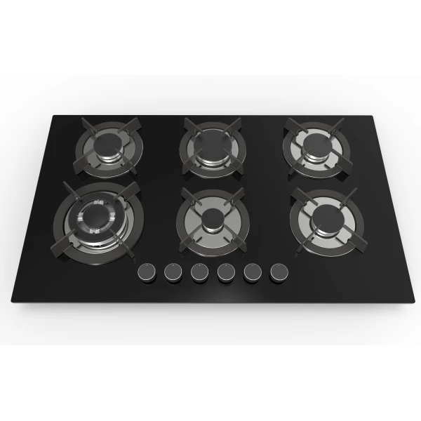 6 Burner Glass Gas Hob MGBG-876C3|36 inch Gascooktop gas stove