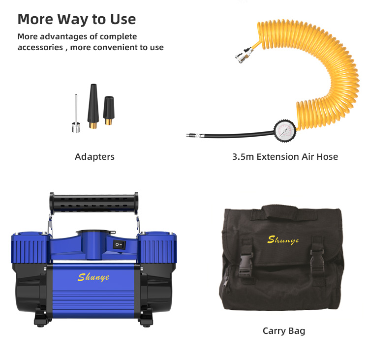 Car Air Compressor Tire Inflator Air Pump SHUNYE