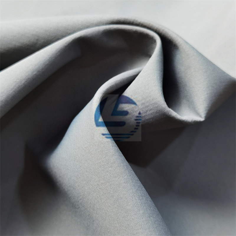 OBLBF017 Polyester pongee for down jacket, Polyester pongee with bonding