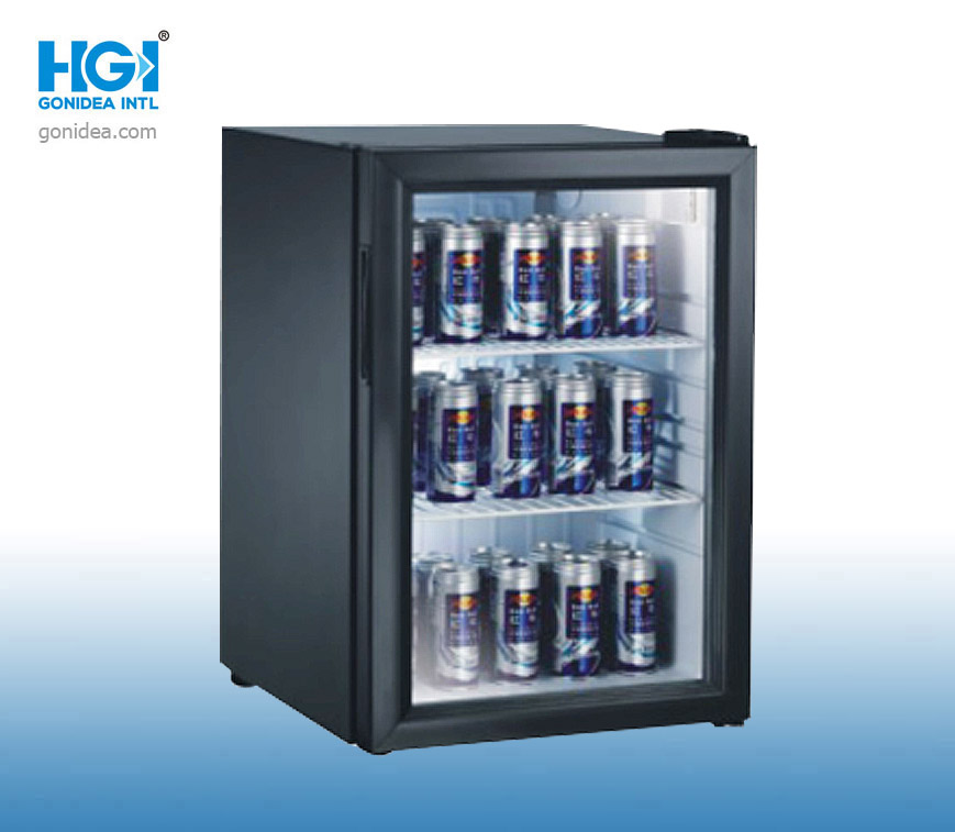 Minibar Hotel Table Top Display Beverage Cooler Fridge Sc-70