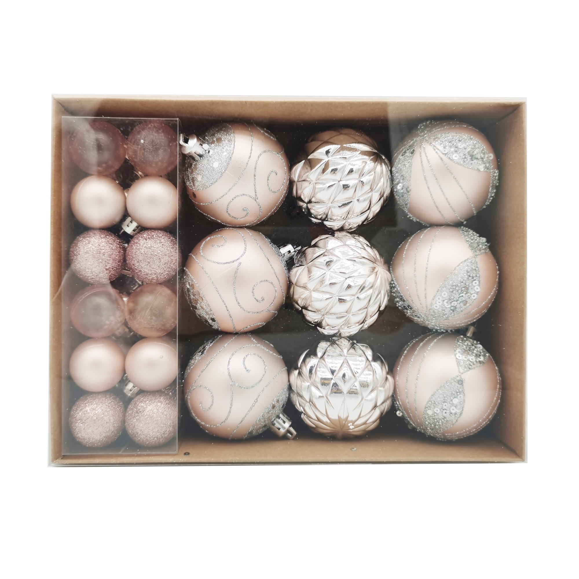 Christmas balls，33pcs in paper box
