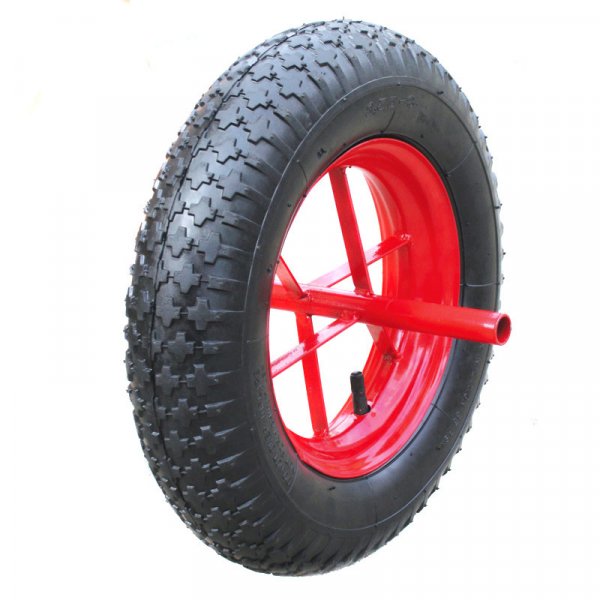 Pneumatic wheel wheelbarrow air wheel,flat free solid not flat tubeless tire