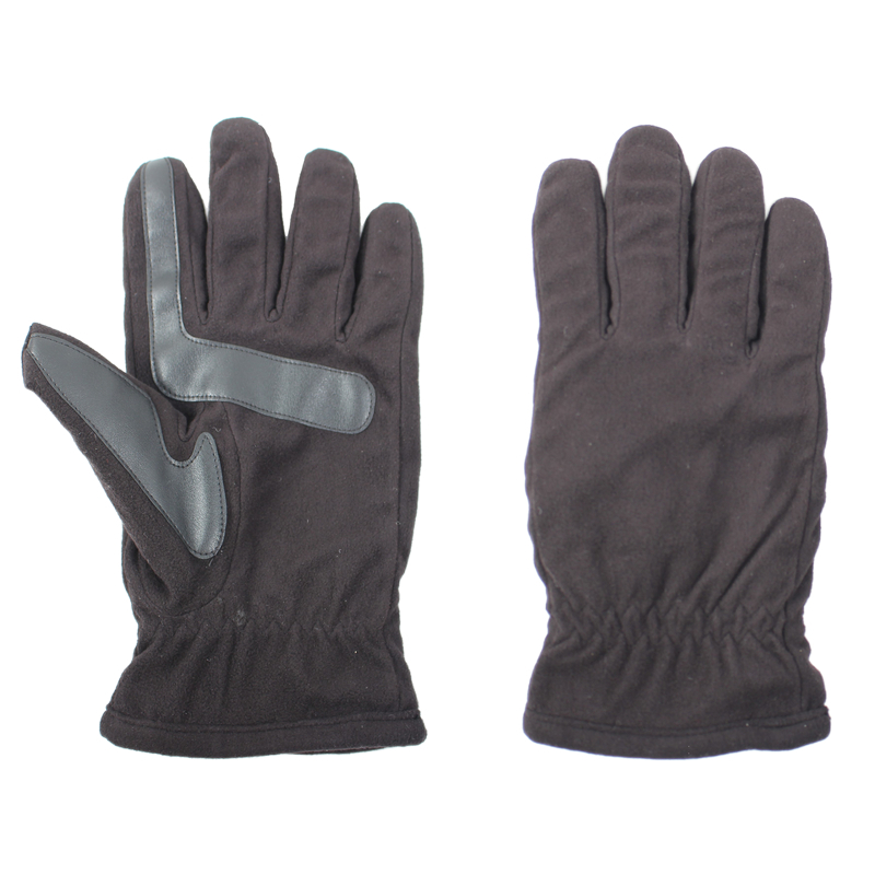 Warm Performance Thermal Black Polar Fleece Gloves