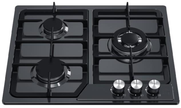 Gas Hob |3 Burner Stainless Steel （Black） Gas Hob MGBS-603B 600mm Gascooktop gas stove