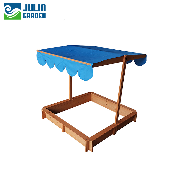 Sandpit with roof