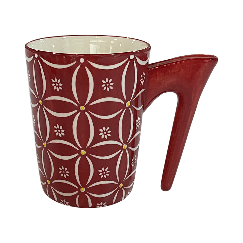 Ceramic mug, dinner set, coffee, hand painting, 450ml