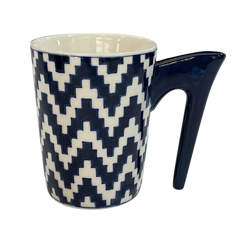 Ceramic hand painted mug,